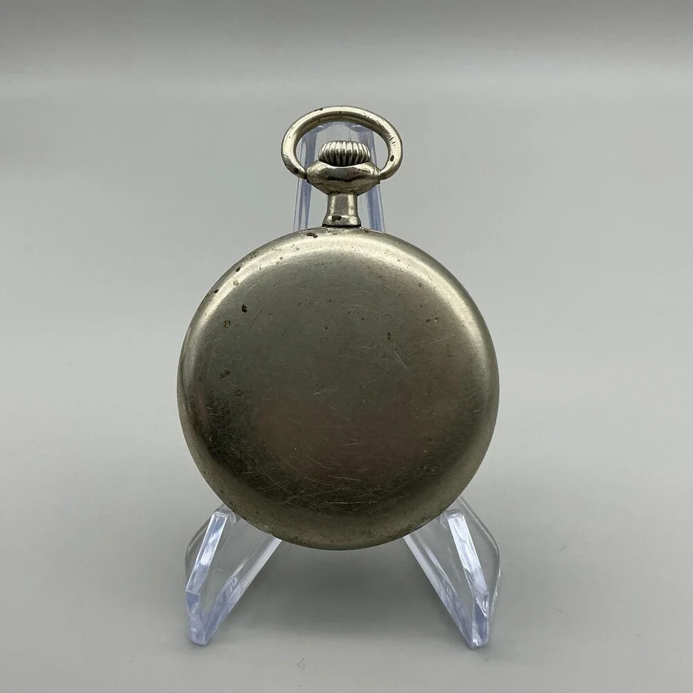 Antique Buren Imperial Pocket Watch Men 50mm Fancy Dial Manual Wind Not Running